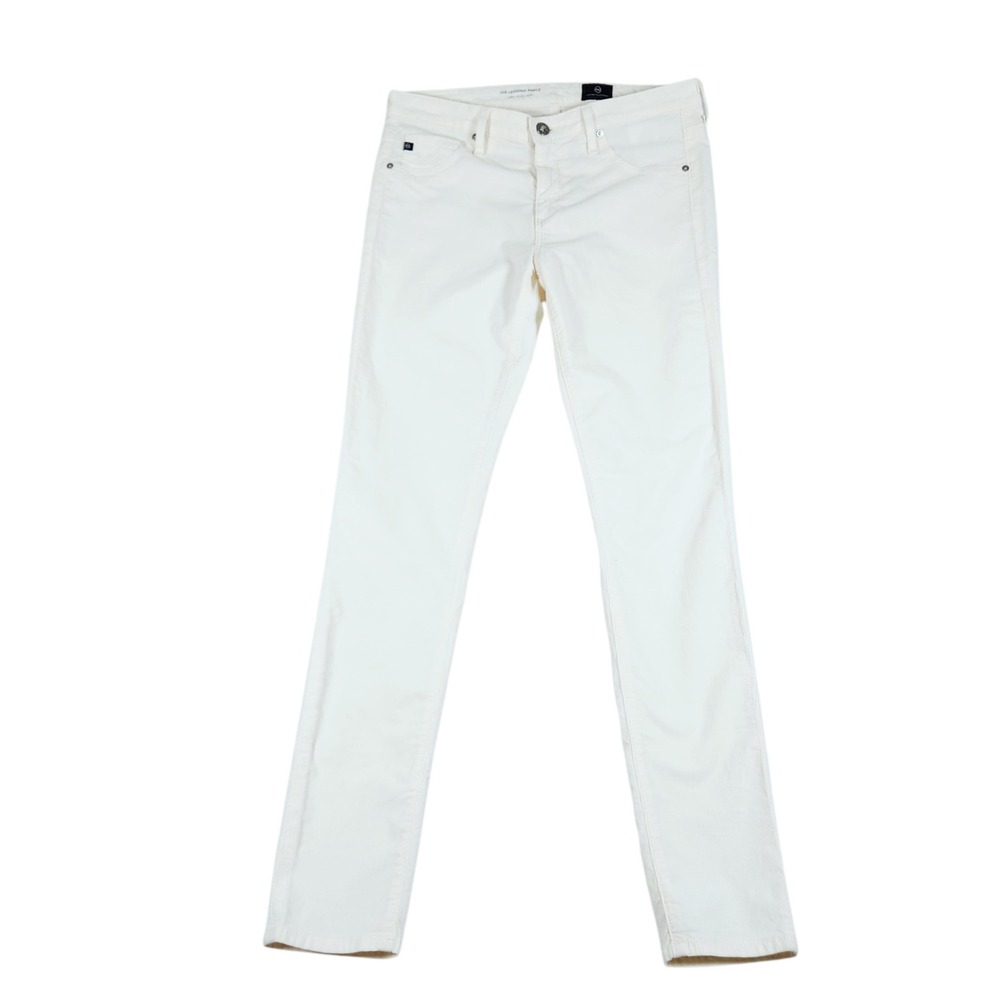 AG Adriano Goldschmied The Legging Ankle Women 28R White Corduroy Super Skinny